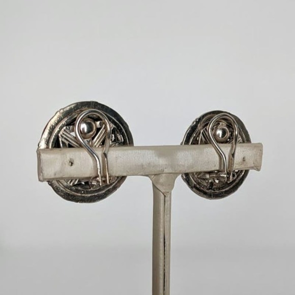 John Hardy Woven Sterling Clip Earrings - Picture 3 of 6
